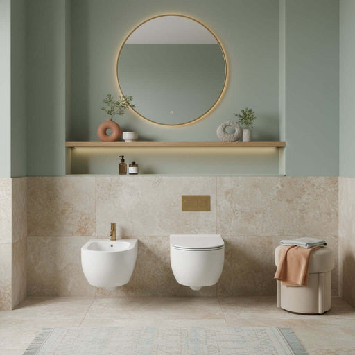 Sanitari sospesi senza brida 53 cm Ceramica Globo Mode Wc