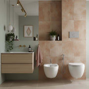 Sanitari sospesi Globo wc+sedile+bidet modello 4all cm 48x37 completi di fissaggi. Ceramica bianca