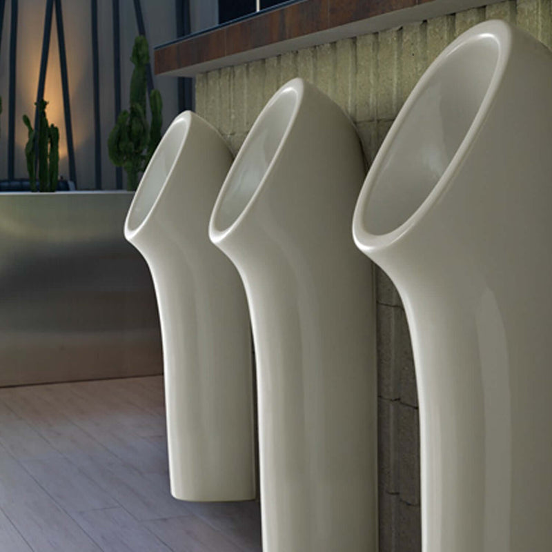 Orinatoio a terra in ceramica bianca modello Olivia Globo