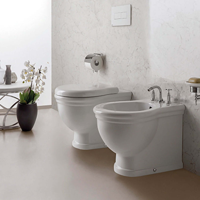 Vaso filoparete 57x38 cm modello Paestum Ceramica Globo - sedile Softclose