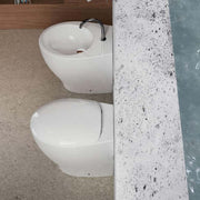 Sanitari Filo Muro Moderni Ceramica Domus Falerii Mascalzone sedile Chiusura tradizionale