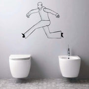 Santari sospesi serie Skip 55 in ceramica bianca con coprivaso chiusura tradizionale- Disegno Ceramica