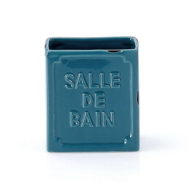 Portaspazzolini da appoggio Gedy serie Vivienne - Blu