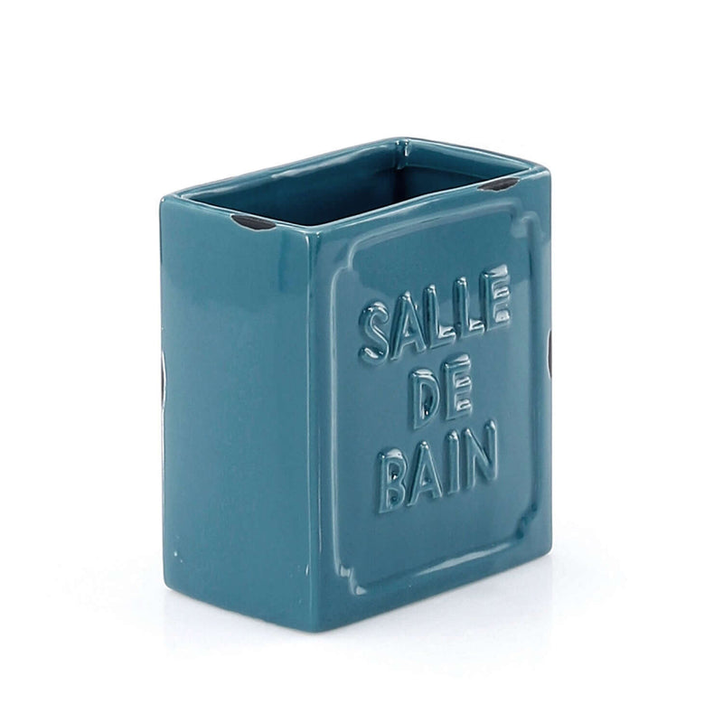 Portaspazzolini da appoggio Gedy serie Vivienne - Blu