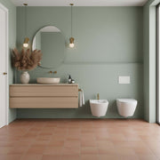Sanitari Sospesi Senza Brida Ceramica Globo Forty3 57 WC + BIDET + SEDILE SOFT CLOSE