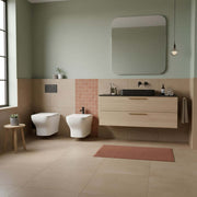 Sanitari sospesi serie Tuono con sedile Softclose 49x35 H. 32 cm - Bianco lucido