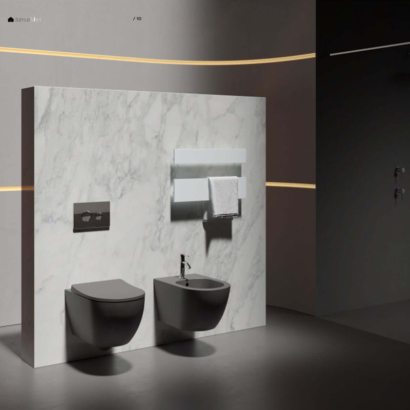 Bidet sospeso Domus Falerii collezione Fogliolina meteorite
