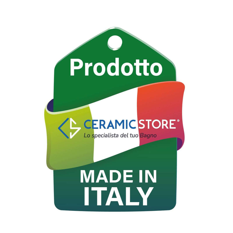 Coppia sanitari filomuro Ceramica Dolomite modello Mia 54x36 cm con sedile Softclose
