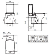 Vaso monoblocco Ideal Standard modello Tesi 66