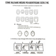 Sedile wc compatibile per vaso GSI modello X2