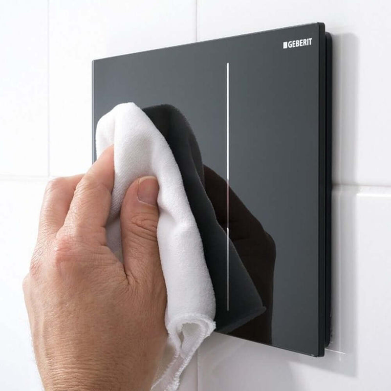 Piastra di azionamento Geberit Sigma 70 Vetro Nero