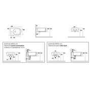Bidet Sospeso 50x35 cm collezione Flo Kerasan