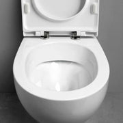 Vaso filo muro Ceramica Azzurra Pratica con sedile in termoindurente soft close