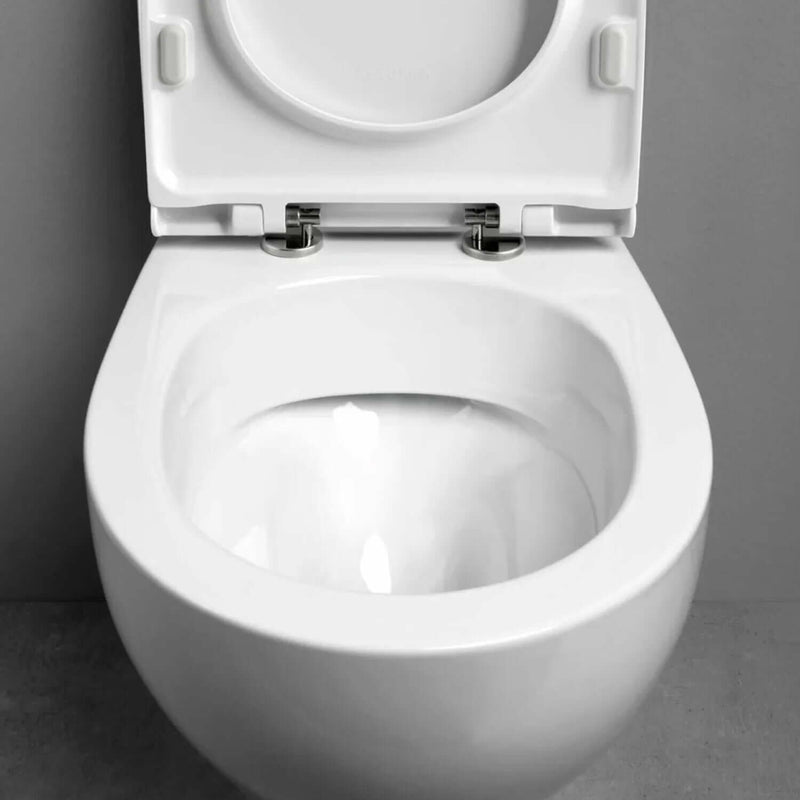 Vaso filo muro Ceramica Azzurra Pratica con sedile in termoindurente soft close