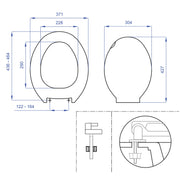 Sedile WC per Vaso Kaila in termoindurente - Bianco