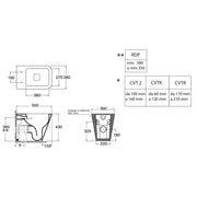 Set sanitari a terra Azzurra serie Build con vaso WC