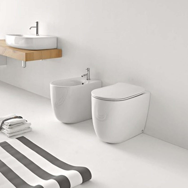 Sanitari filomuro 55x35 cm collezione Nolita Kerasan con sedile soft close