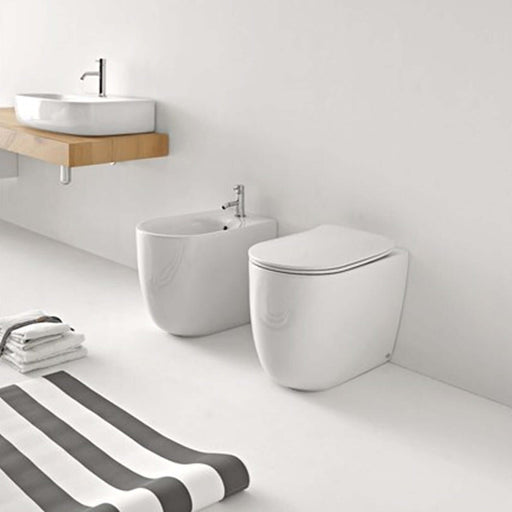 Sanitari filomuro 55x35 cm collezione Nolita Kerasan con sedile soft close