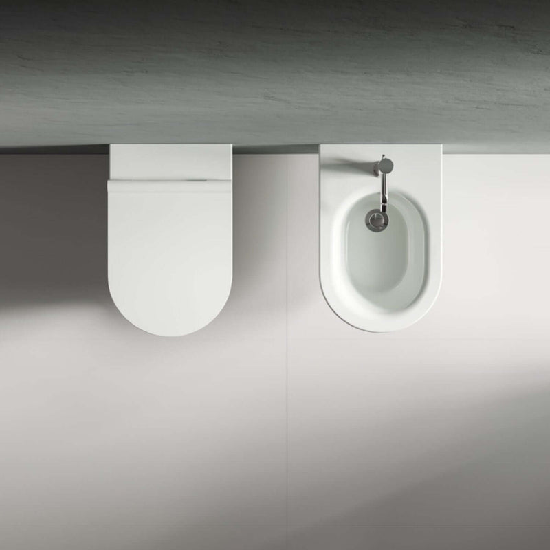Coppia sanitari sospesi Ceramica Dolomite modello Mayka 55