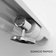 Copriwater in termoindurente collezione Cloud di Rak Ceramics SoftClose Bianco opaco