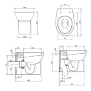 Sanitari Filoparete modello Casual Wc