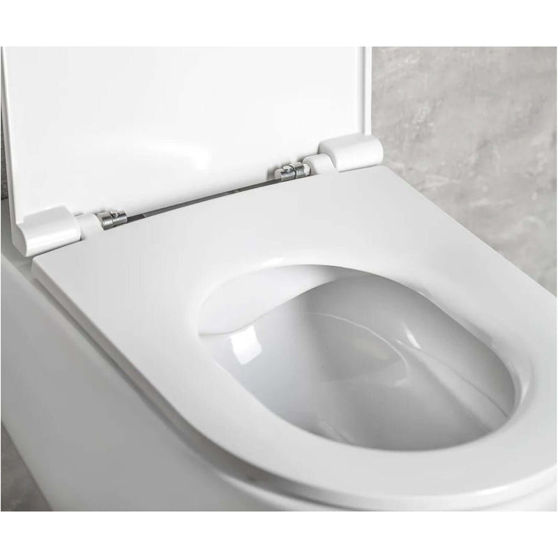 Copriwater Soft Close per vaso Filomuro BathCore serie Infinity color Bianco Lucido