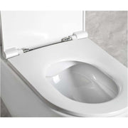 Copriwater Soft Close per vaso sospeso BathCore serie Infinity color Bianco Lucido