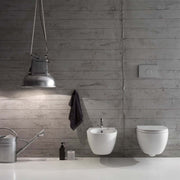 Sanitari Sospesi senza brida Ceramica Globo 4ALL  WC + BIDET + SEDILE