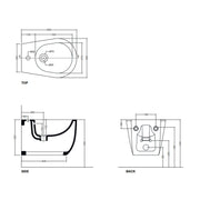 Sanitari sospesi Axa collezione Avani 50x35