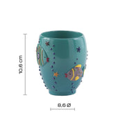 Portaspazzolini Gedy serie Dori - Turchese