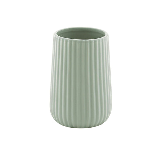 Portaspazzolini da appoggio in ceramica Gedy modello Marika - Verde Salvia