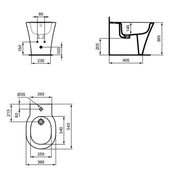 Coppia di sanitari con cassetta Ideal Standard Connect Air con sedile a chiusura SoftClose