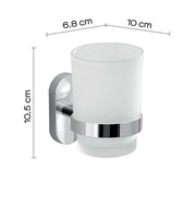 Portaspazzolini in Acciaio Inox Gedy serie Febo - Cromato by CeramicStore | Lo specialista del tuo bagno