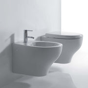Vaso Sospeso 53x36 cm serie Eden di Ceramica Galassia con sedile slim soft close