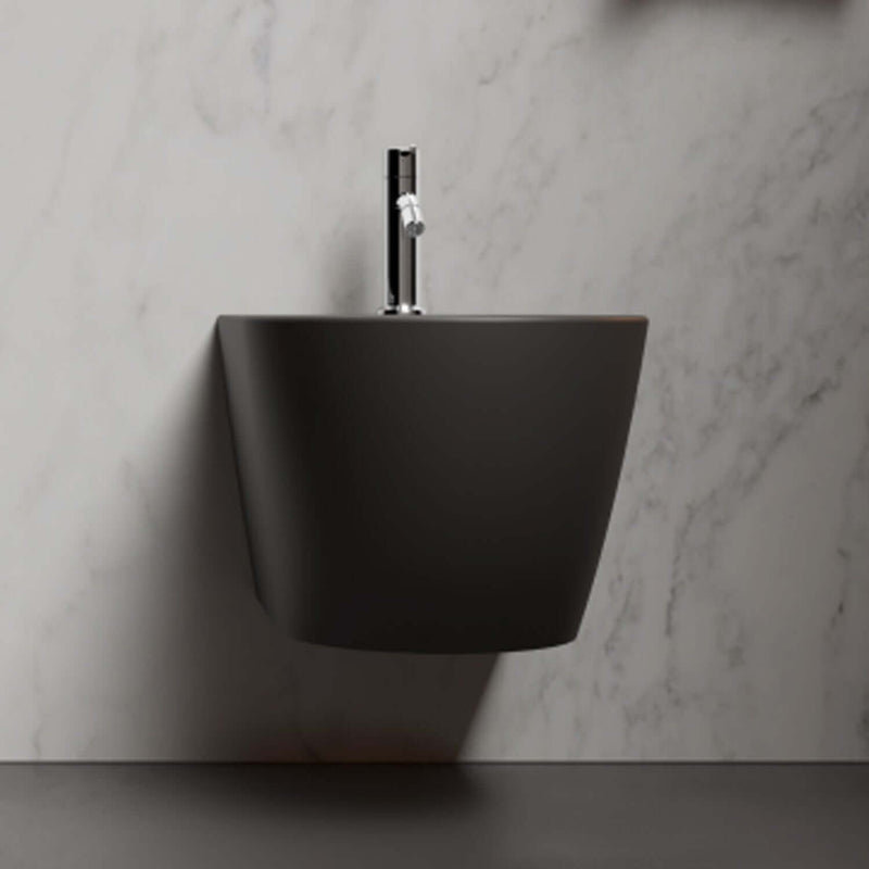 Bidet sospeso Domus Falerii collezione Fogliolina meteorite