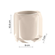 Portaspazzolini Gedy serie Chanelle - Tortora chiaro