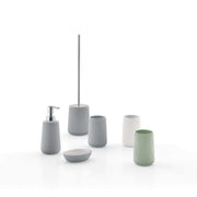 Portaspazzolini da appoggio in ceramica Gedy modello Marika - Verde Salvia