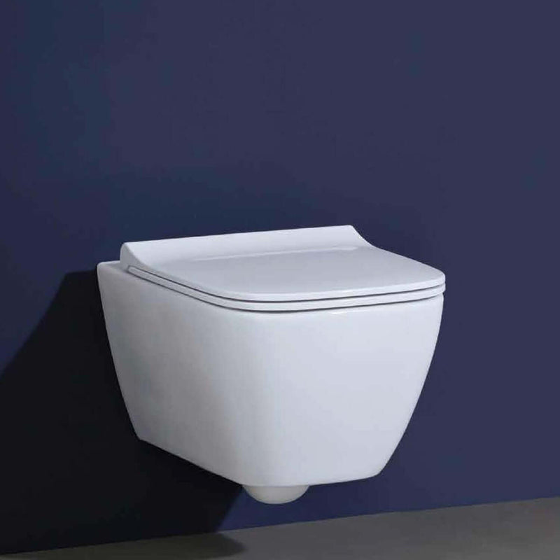 Vaso sospeso senza brida con sedile tradizionale modello Smyle Geberit cm 54x35
