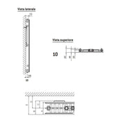 Termoarredo design linea TermoCrea Modello 'Adele' cm 140x40 by CeramicStore | Lo specialista del tuo bagno