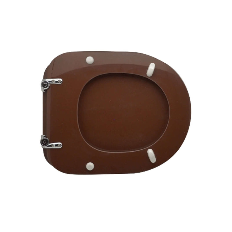 Sedile wc compatibile per vaso Rak modello Compact color Noce PG