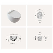 Vaso e coprivaso per installazione sospesa in ceramica Gran Mascalzone by Domus Falerii