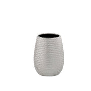 Portaspazzolini da appoggio in ceramica Gedy modello Astrid - Argento