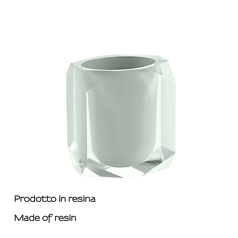 Portaspazzolini Gedy serie Chanelle - Verde Menta