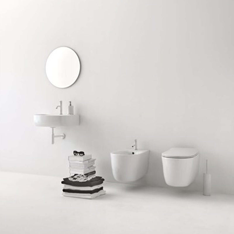 Sanitari sospesi 55x35 cm collezione Nolita Kerasan con sedile soft close