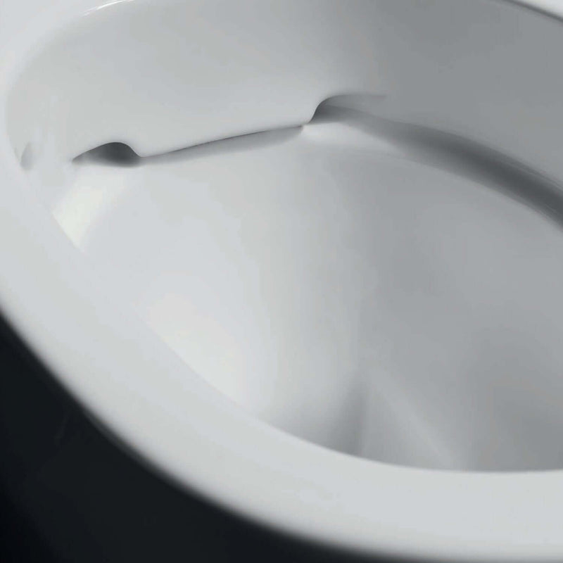 Sanitari sospesi bidet e wc Rimless con sedile tradizionale modello Metrica Pozzi Ginori cm 54