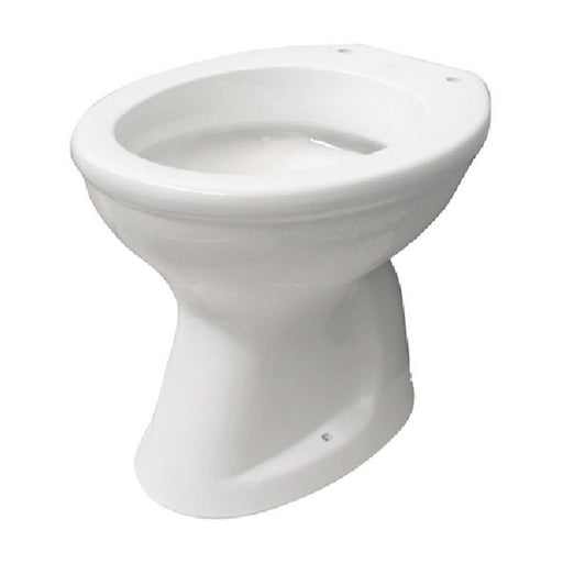 Vaso in ceramica serie Kaila con scarico a pavimento 48x38x40h cm - Bianco