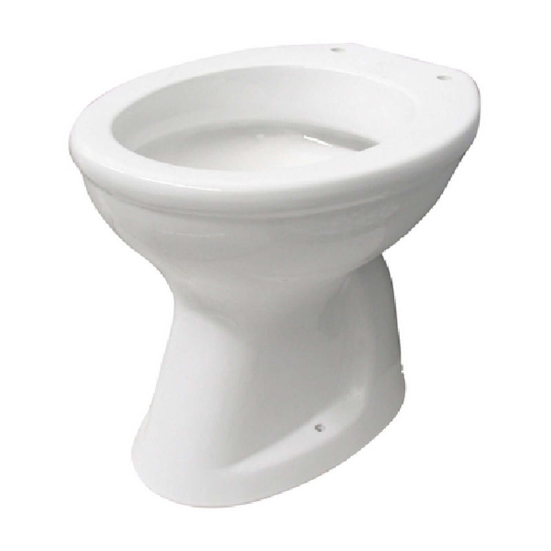 Vaso in ceramica serie Kaila con scarico a muro 48x38x40h cm - Bianco