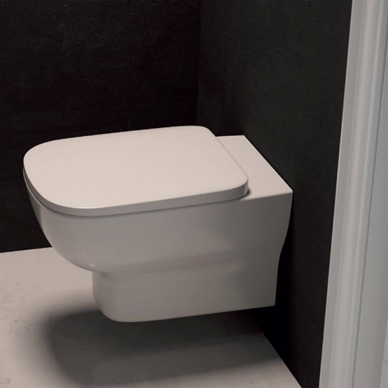 Sanitari sospesi Ideal Standard Esedra Wc + bidet + sedile slim chiusura rallentata