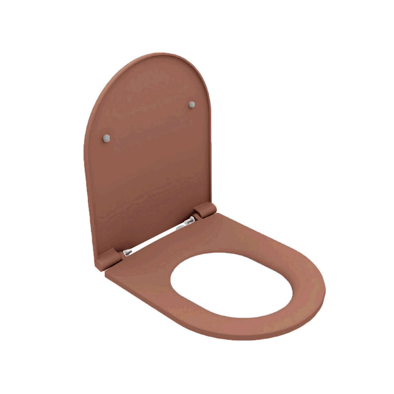 Copriwater Soft Close per vaso Filomuro BathCore serie Infinity color Terracotta Opaco
