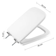Sedile wc in MDF di Gedy modello Conca - Bianco